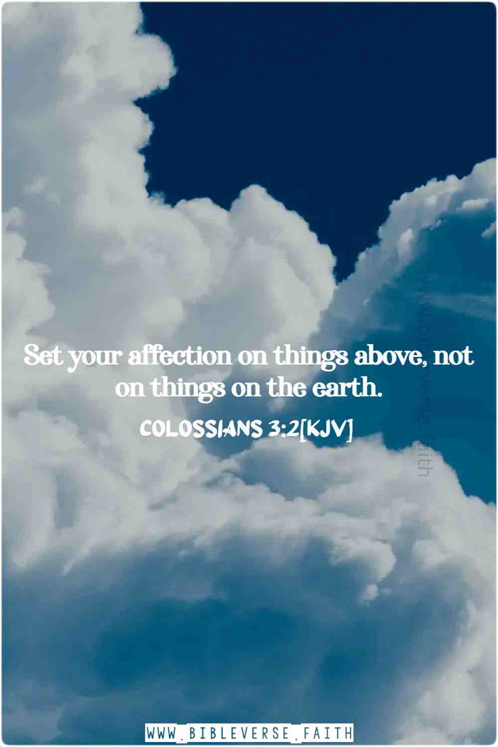 colossians 3 2[kjv] bible verses about trusting others