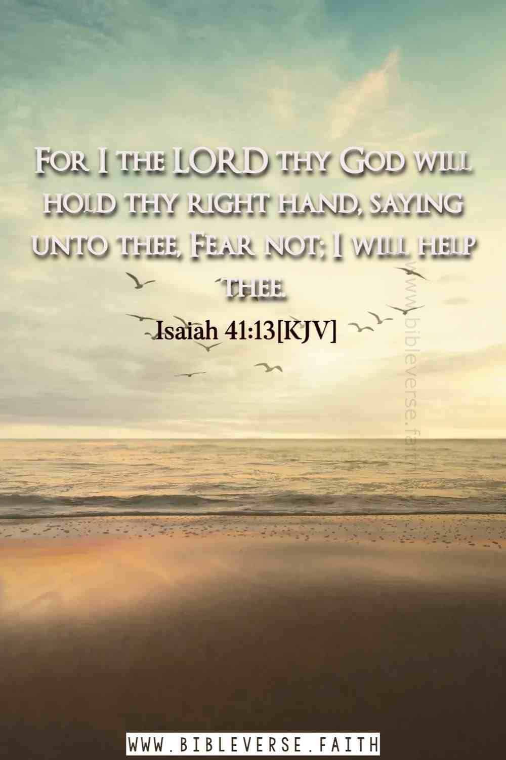 isaiah 41 13[kjv] verses about god's love for us