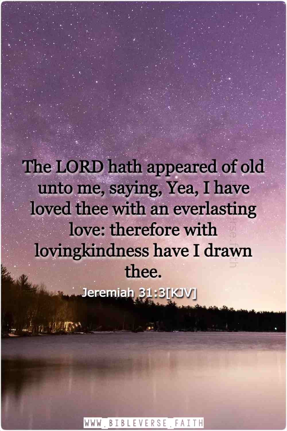 jeremiah 31 3[kjv] god is love verse