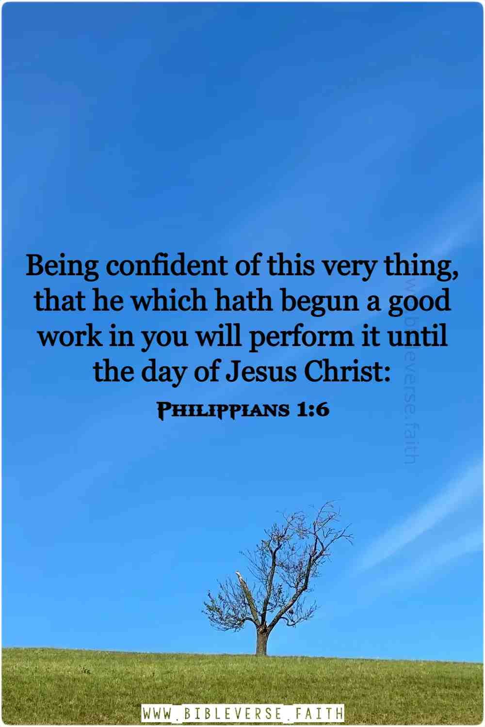 philippians 1 6 bible verses about trusting god's plan