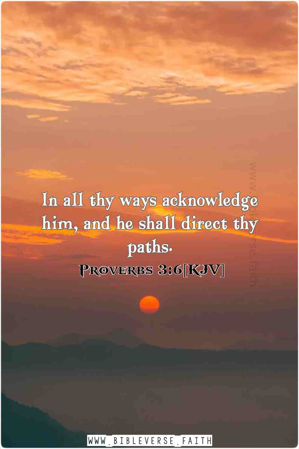 proverbs 3 6[kjv] bible verses about trusting god