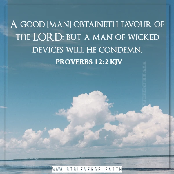 proverbs 12 2 kjv bible verses about favor