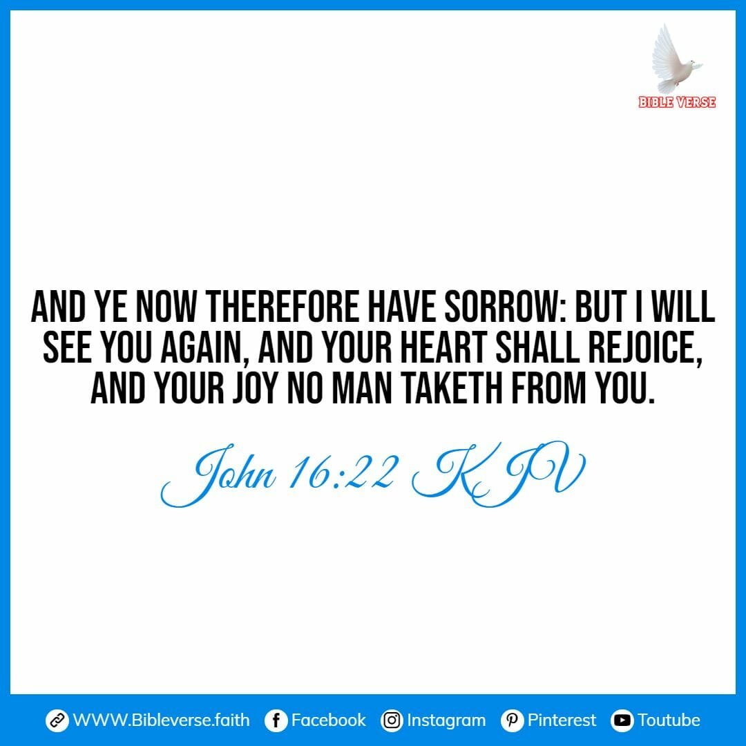 john 16 22 kjv bible verses about peace and strength1