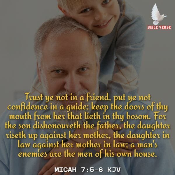 micah 7 5 6 kjv bible verses about trusting others 1