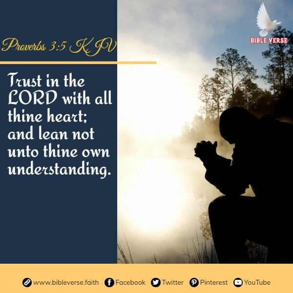 proverbs 3 5 kjv bible verses about faith and trust