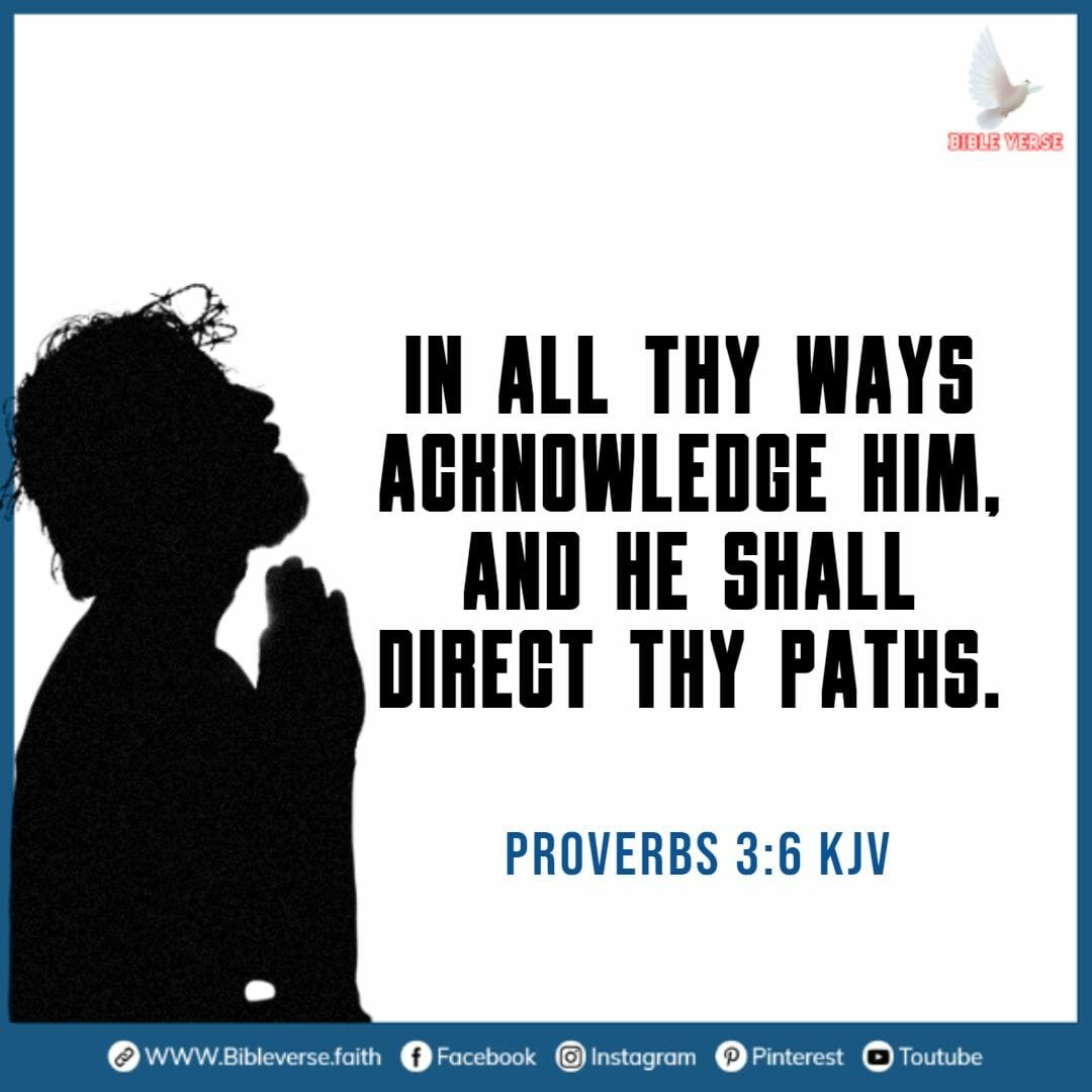 proverbs 3 6 kjv bible verses about trusting god
