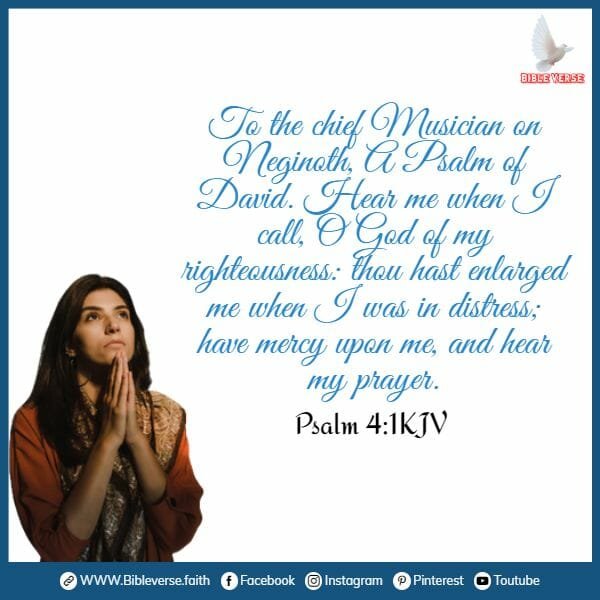 psalm 4 1kjv bible verses about prayer and faith