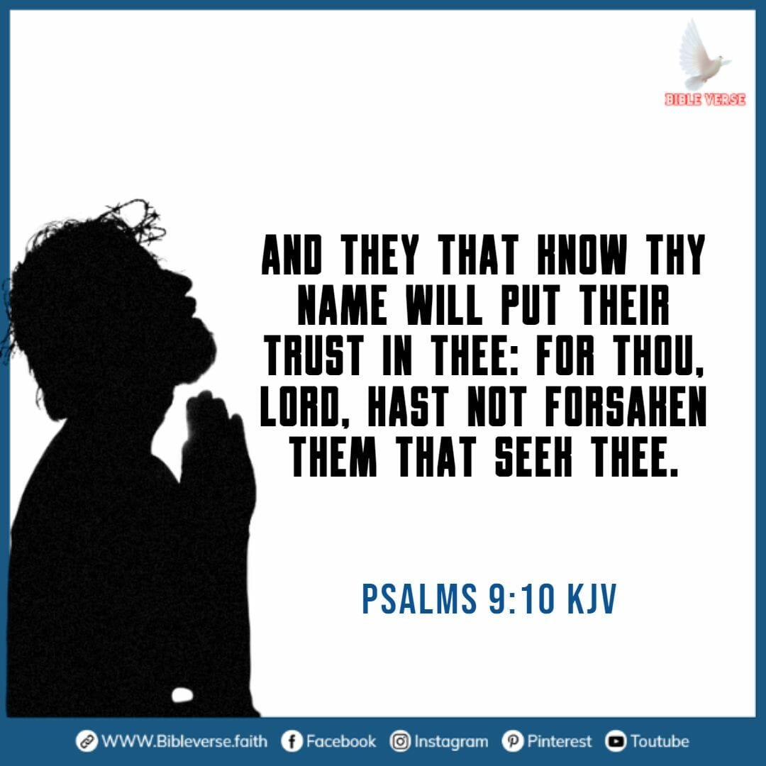 psalms 9 10 kjv bible verses about trusting god