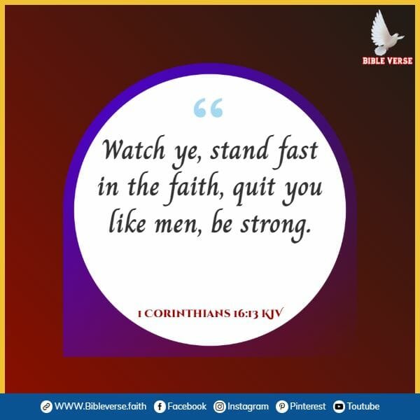 1 corinthians 16 13 kjv bible verse about courage and faith