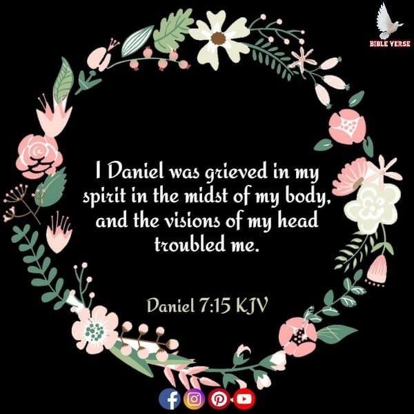 daniel 7 15 kjv what does god says about anxiety