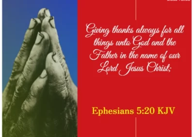 ephesians 5 20 kjv bible verses about being thankful for blessings