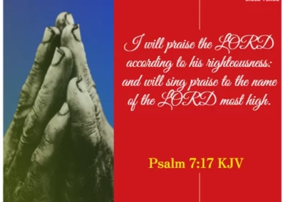 psalm 7 17 kjv bible verses about being thankful for blessings
