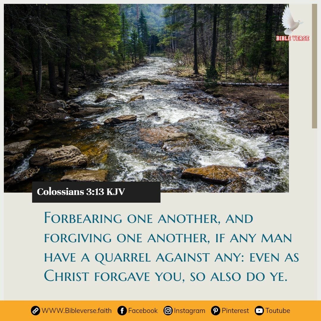 colossians 3 13 kjv bible verses about forgiving others