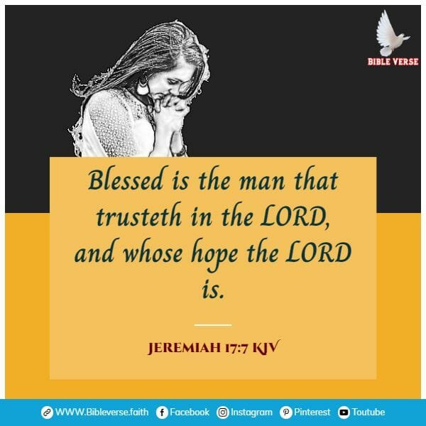 jeremiah 17 7 kjv bible verses about hope and strength