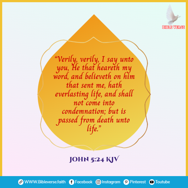 john 5 24 kjv bible verses about death