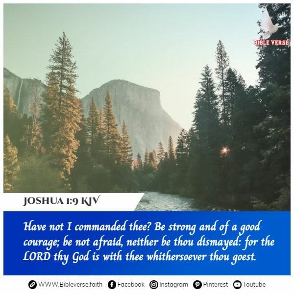 joshua 1 9 kjv bible verses on courage