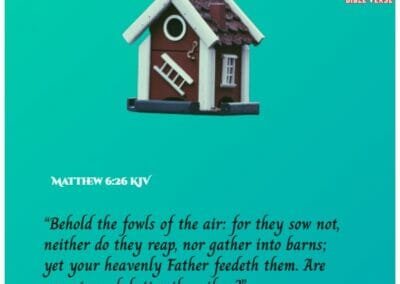 matthew 6 26 kjv house dedication bible verse