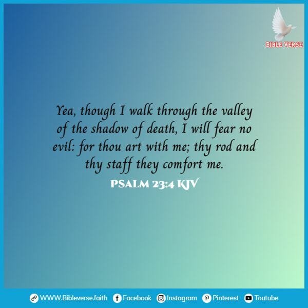 psalm 23 4 kjv bible verses for anxiety and stress