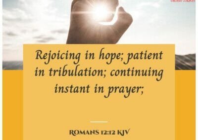 romans 12 12 kjv bible verse about faith and hope