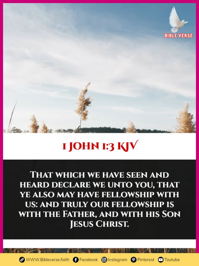 1 john 1 3 kjv bible verses for fellowship