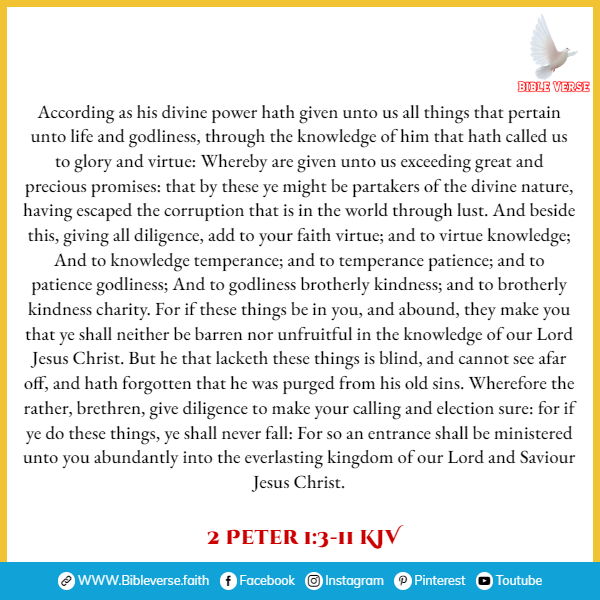 2 peter 1 3 11 kjv bible verses on self control