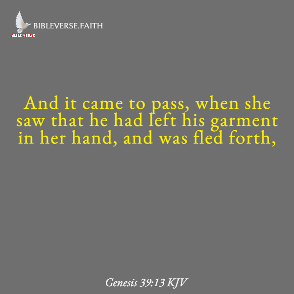 genesis 39 13 kjv bible verses on sisters