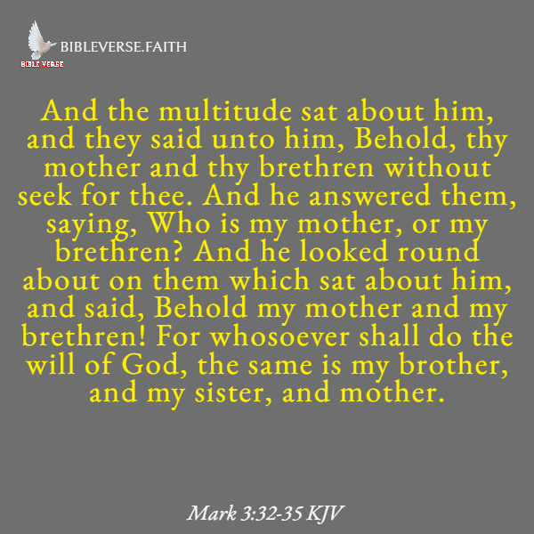 mark 3 32 35 kjv bible verses on sisters