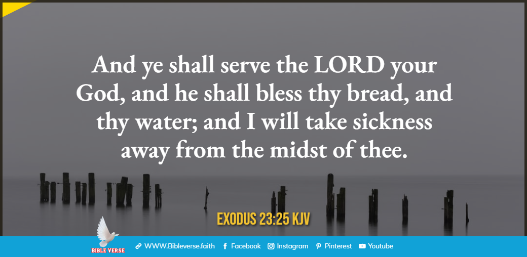 exodus 23 25 kjv bible verses about rest