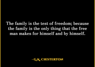 g k chesterton christian quotes about family