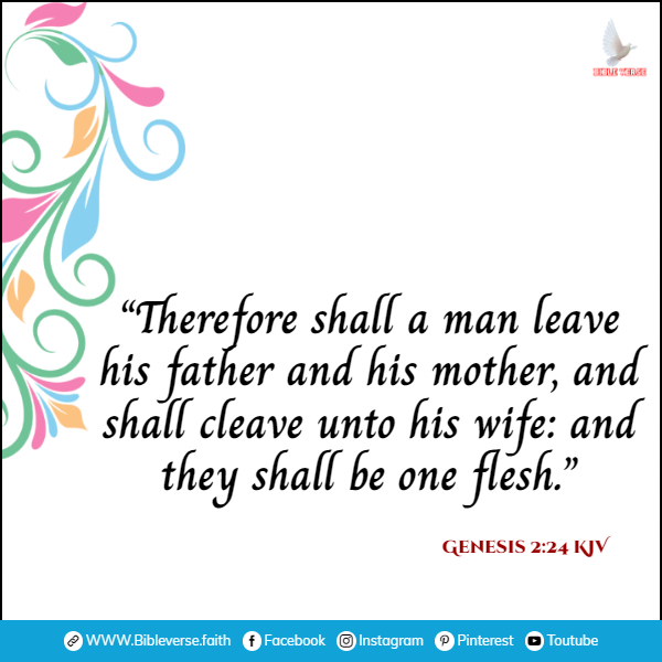 genesis 2 24 kjv bible versea about family