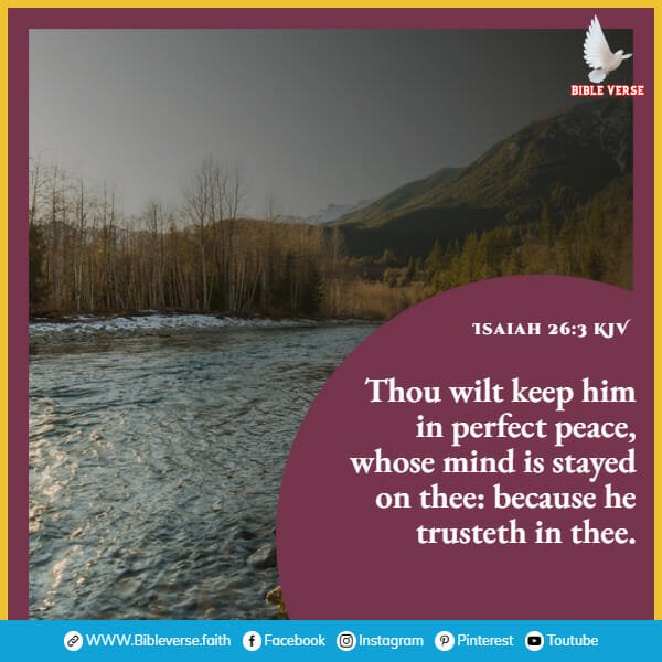 isaiah 26 3 kjv bible verses about peace and comfort