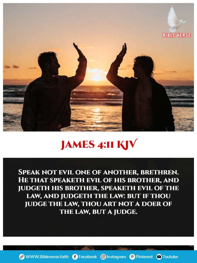 james 4 11 kjv bible verses about brothers