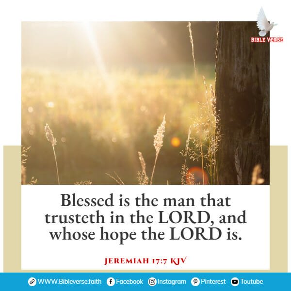 jeremiah 17 7 kjv bible verse on success