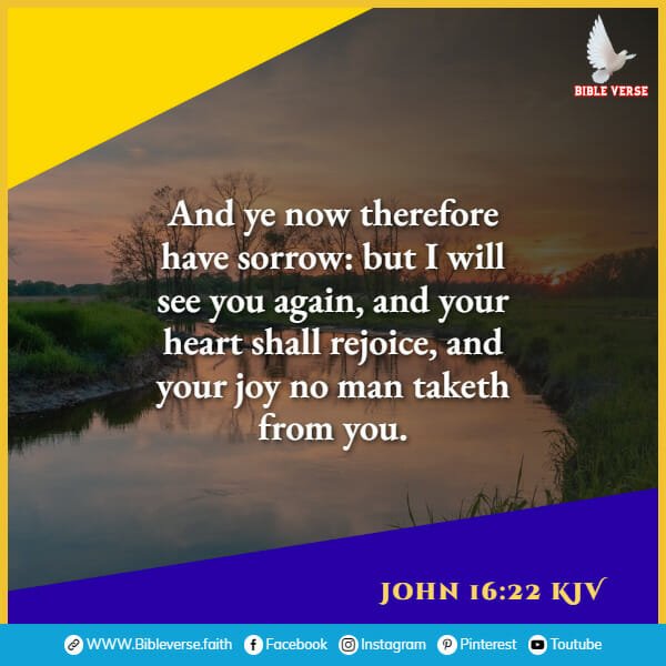 john 16 22 kjv bible verses about peace and comfort