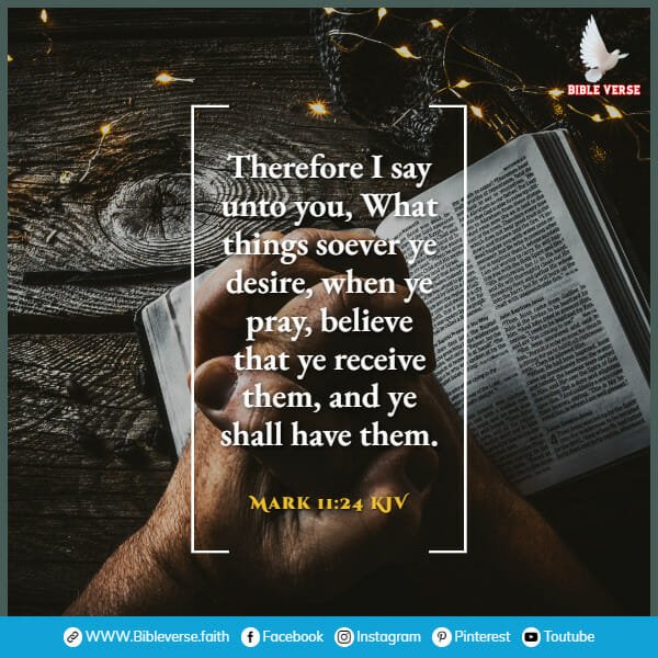 mark 11 24 kjv bible verses about prayers