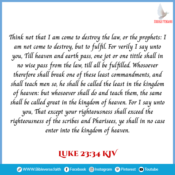 matthew 5 17 20 kjv verses in the bible about heaven