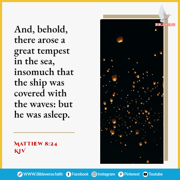 matthew 8 24 kjv bible verses for sleep