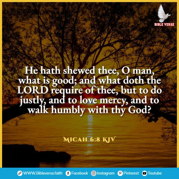 micah 6 8 kjv bible verses on humility