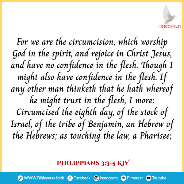 philippians 3 3 5 kjv bible verses about confidence