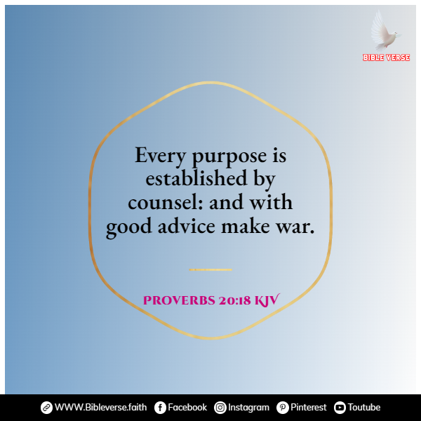 proverbs 20 18 kjv bible verses of guidance