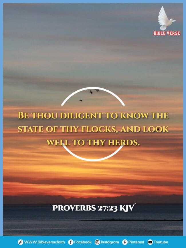 proverbs 27 23 kjv animals in the bible verses