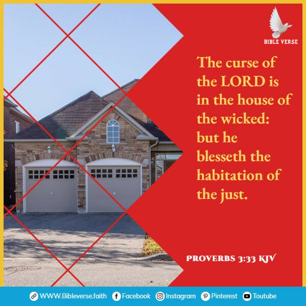 proverbs 3 33 kjv bible verses on home