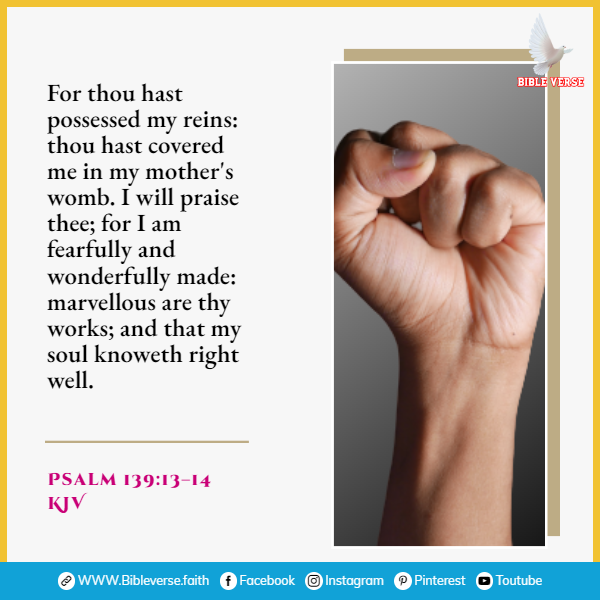 psalm 139 13 14 kjv bible verses about confidence