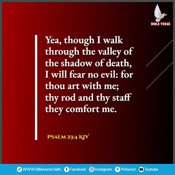 psalm 23 4 kjv bible verse on healing a broken heart