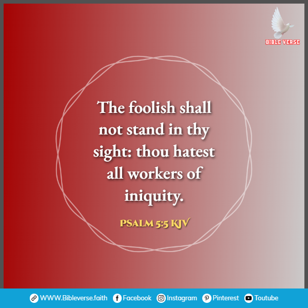 psalm 5 5 kjv bible verse about hate