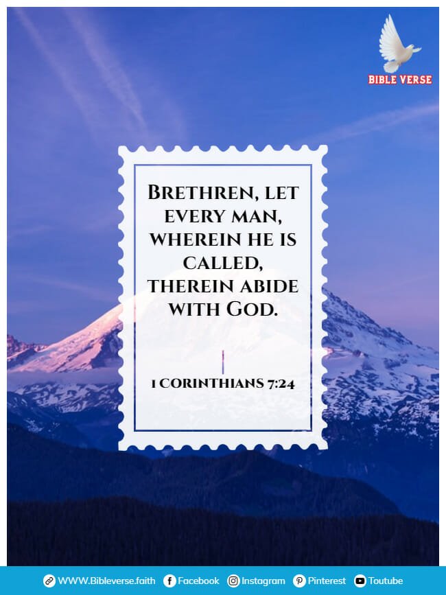 1 corinthians 7 24 bible verses about contentment