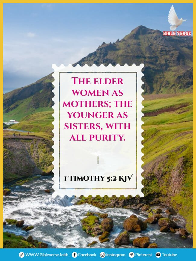 1 timothy 5 2 kjv bible verses about mothers and daughters