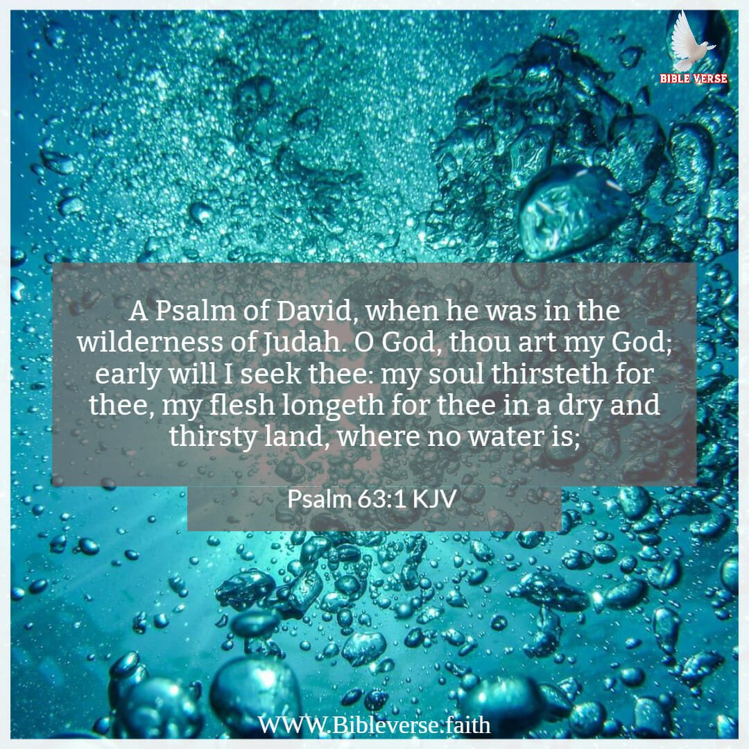 psalm 63 1 kjv bible verses about water images