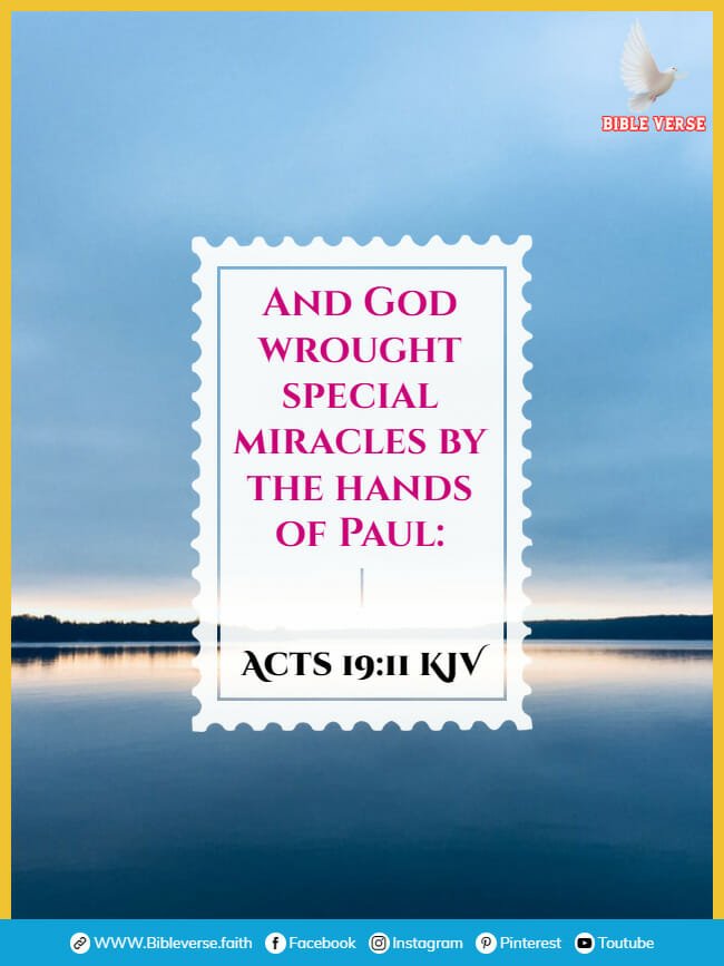 acts 19 11 kjv bible verse for miracles