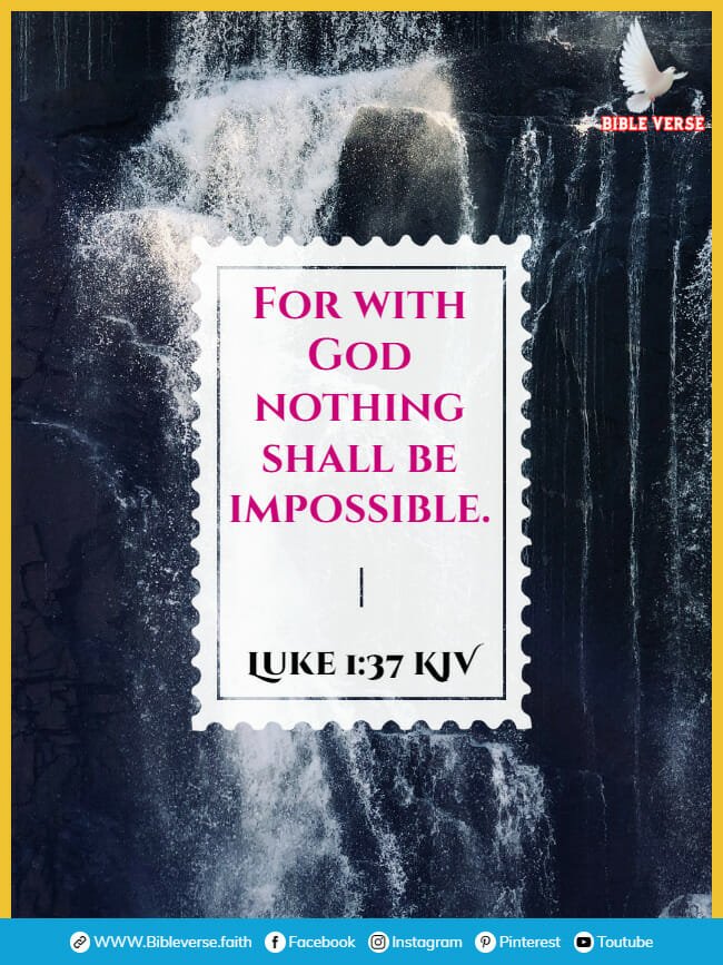 luke 1 37 kjv bible verse for miracles